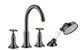 AXOR-HG-AXOR-Montreux-4-Loch-Fliesenrandarmatur-mit-Kreuzgriffen-Polished-Black-Chrome-16544330 gallery number 1
